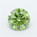 Round Brilliant Cut Lab-Grown Diamond – 3.0 ct, Fancy Vivid Green, VVS2 Clarity – IGI Certified (Report #795642692)